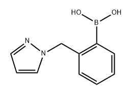 2-(pyrazol-1-ylmethyl)phenylboronic acid 结构式