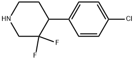 4-(4-chlorophenyl)-3,3-difluoropiperidine Structure