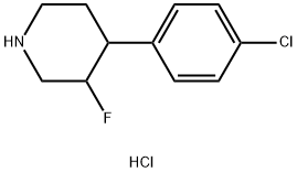 4-(4-chlorophenyl)-3-fluoropiperidine hydrochloride,1334417-82-1,结构式