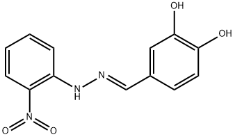 4-[2-(2-nitrophenyl)carbonohydrazonoyl]-1,2-benzenediol Structure