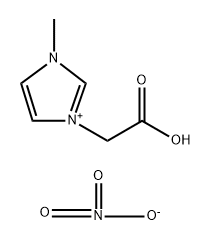 1-羧甲基-3- 甲基咪唑硝酸盐, 1334544-10-3, 结构式