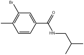 3-Bromo-4-methyl-N-(2-methylpropyl)benzamide,1334622-26-2,结构式