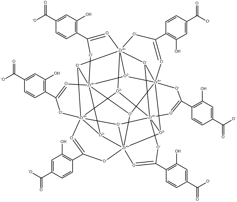 UIO-66-OH Struktur