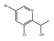2-Pyridinemethanol, 5-bromo-3-chloro-α-methyl- Structure