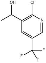 3-Pyridinemethanol, 2-chloro-α-methyl-5-(trifluoromethyl)- Structure