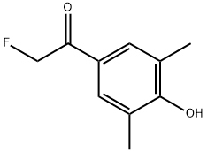 2-fluoro-1-(4-hydroxy-3,5-dimethylphenyl)ethanone,1335113-24-0,结构式