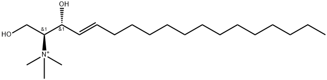 N,N,N-TRIMETHYL-D-ERYTHRO-SPHINGOSINE (METHYL SULFATE SALT);TRIMETHYL SPHINGOSINE (D18:1) 结构式
