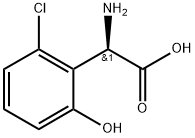 (2R)-2-amino-2-(2-chloro-6-hydroxyphenyl)acetic acid Struktur