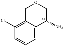 (R)-8-Chloroisochroman-4-amine 化学構造式