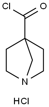 1-Azabicyclo[2.2.1]heptane-4-carbonyl chloride, hydrochloride (1:1) Structure