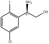 2-amino-2-(5-chloro-2-iodophenyl)ethanol 化学構造式