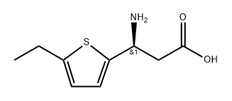 (S)-3-氨基-3-(5-乙基噻吩-2-基)丙酸 结构式