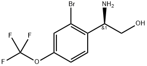(2R)-2-amino-2-[2-bromo-4-(trifluoromethoxy)phenyl]ethan-1-ol Structure