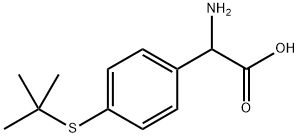 Benzeneacetic acid, α-amino-4-[(1,1-dimethylethyl)thio]- 结构式