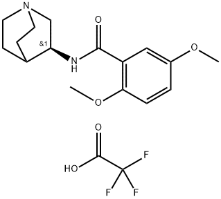 N-(3S)-1-Azabicyclo[2.2.2]oct-3-yl-2,5-dimethoxybenzamide trifluoroacetate Structure