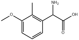 2-amino-2-(3-methoxy-2-methylphenyl)acetic acid Struktur