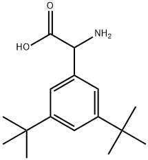 Benzeneacetic acid, α-amino-3,5-bis(1,1-dimethylethyl)- Structure