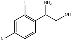 2-amino-2-(4-chloro-2-iodophenyl)ethanol 化学構造式