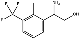 2-amino-2-[2-methyl-3-(trifluoromethyl)phenyl]ethanol Structure