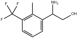 2-amino-2-[2-methyl-3-(trifluoromethyl)phenyl]ethanol Struktur