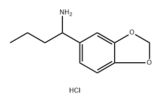 1-(苯并[D][1,3]二氧戊环-5-基)丁-1-胺盐酸盐,1337258-61-3,结构式