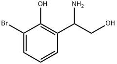 2-(1-amino-2-hydroxyethyl)-6-bromophenol Structure