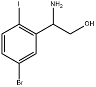 2-amino-2-(5-bromo-2-iodophenyl)ethan-1-ol Structure