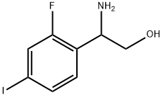 2-amino-2-(2-fluoro-4-iodophenyl)ethanol 化学構造式