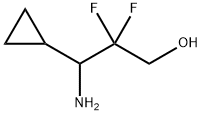 Cyclopropanepropanol, γ-amino-β,β-difluoro- Struktur