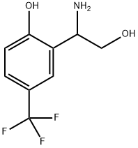 2-(1-amino-2-hydroxyethyl)-4-(trifluoromethyl)phenol Structure