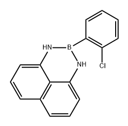 1H-Naphtho[1,8-de]-1,3,2-diazaborine, 2-(2-chlorophenyl)-2,3-dihydro- 结构式
