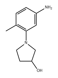 1-(5-amino-2-methylphenyl)pyrrolidin-3-ol 结构式