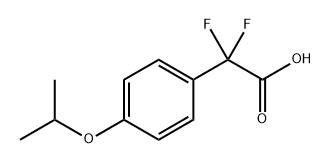 2,2-二氟-2-(4-异丙氧基苯基)乙酸 结构式