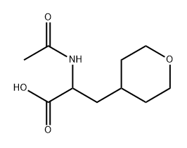 2-acetamido-3-(oxan-4-yl)propanoic acid Structure