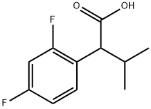 2-(2,4-二氟苯基)-3-甲基丁酸,1339215-16-5,结构式