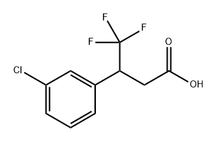 Benzenepropanoic acid, 3-chloro-β-(trifluoromethyl)- Struktur