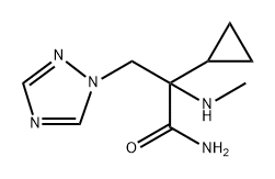 1H-1,2,4-Triazole-1-propanamide, α-cyclopropyl-α-(methylamino)-|2-环丙基-2-(甲氨基)-3-(1H-1,2,4-三唑-1-基)丙酰胺