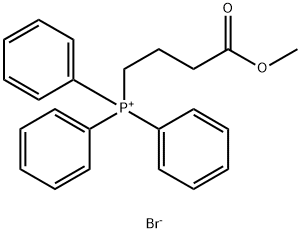 Phosphonium, (4-methoxy-4-oxobutyl)triphenyl-, bromide (1:1) Structure