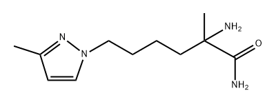 1H-Pyrazole-1-hexanamide, α-amino-α,3-dimethyl- Structure