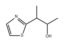 2-Thiazoleethanol, α,β-dimethyl- 化学構造式