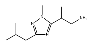 1H-1,2,4-Triazole-5-ethanamine, β,1-dimethyl-3-(2-methylpropyl)- Structure