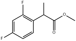 Benzeneacetic acid, 2,4-difluoro-α-methyl-, methyl ester Struktur