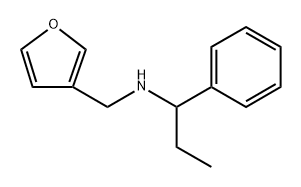 N-(1-Phenylpropyl)-3-furanmethanamine 结构式