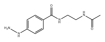 N-(2-Acetamidoethyl)-4-hydrazinylbenzamide Structure