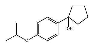 1-(4-isopropoxyphenyl)cyclopentanol,1340221-13-7,结构式