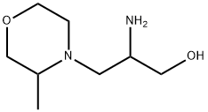 4-Morpholinepropanol, β-amino-3-methyl- Struktur