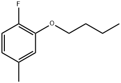 2-Butoxy-1-fluoro-4-methylbenzene 化学構造式