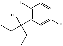α,α-Diethyl-2,5-difluorobenzenemethanol Structure