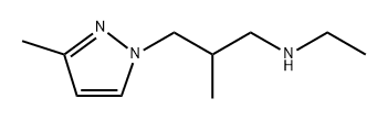 N-ethyl-2-methyl-3-(3-methyl-1H-pyrazol-1-yl)propan-1-amine,1341068-15-2,结构式