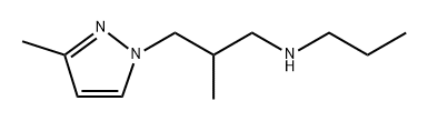 2-methyl-3-(3-methyl-1H-pyrazol-1-yl)-N-propylpropan-1-amine Structure
